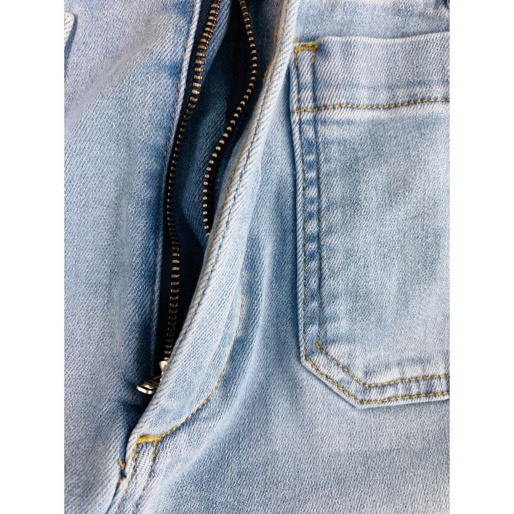 Anthropologie Maeve The Colette Jeans Sz 27 (27x25) Light Wash Wide Leg Stretch - Picture 7 of 13